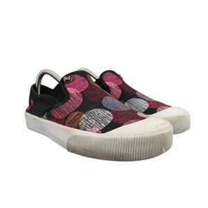 Roxy Shoes Womens 7.5 Slip On Sneakers Casual Canvas Pepperdine Print Lifestyle